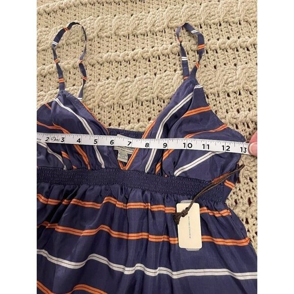 Vintage Heritage 1989 Women's sz Small Striped Silk Dress - Picture 5 of 6